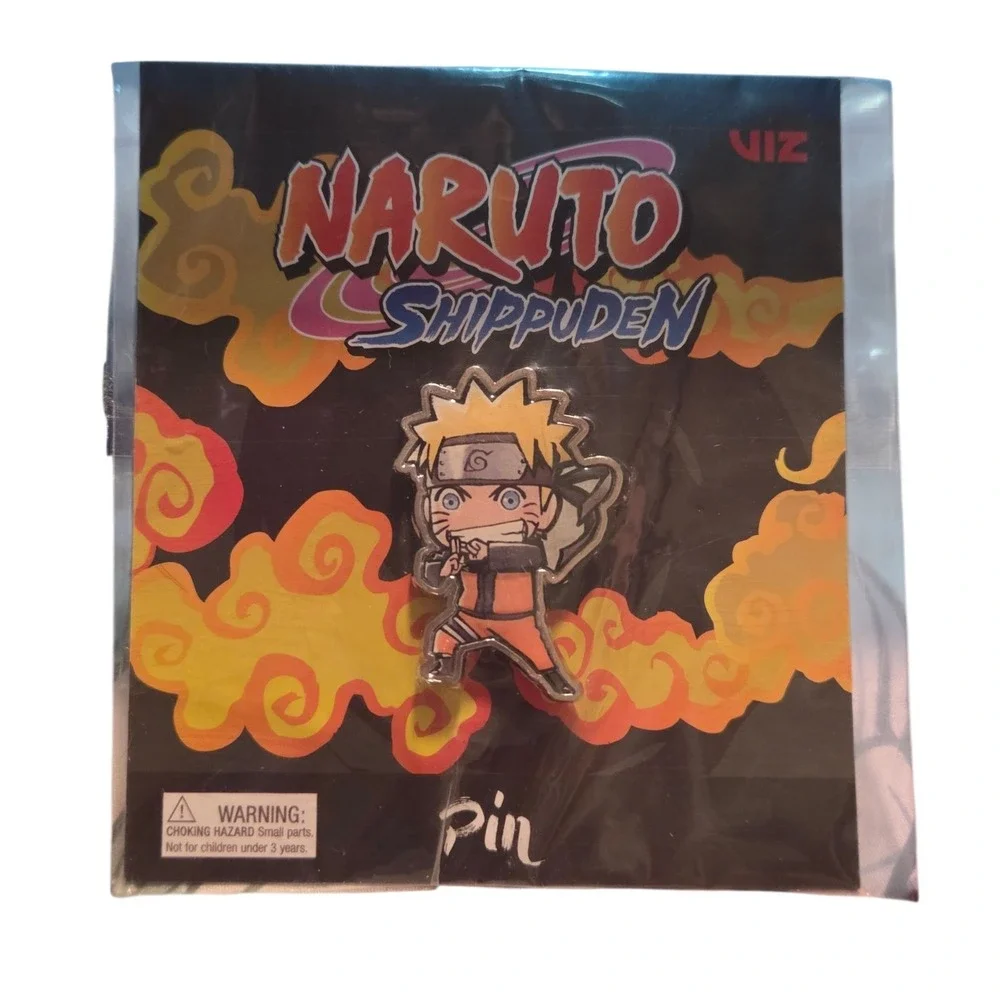 2007 Viz Media Culturefly Naruto Shippuden Shadow Clone Seal Lapel Pin
